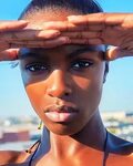 Leomie Anderson (Kushite Kingdom) Pretty brown eyes, Model, 